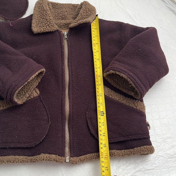 Corky and Company brown fleece jacket and hat - Picture 10 of 12